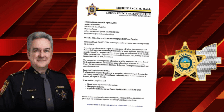 Phone Scam Impersonates Lorain County Judge and Sheriff’s Office