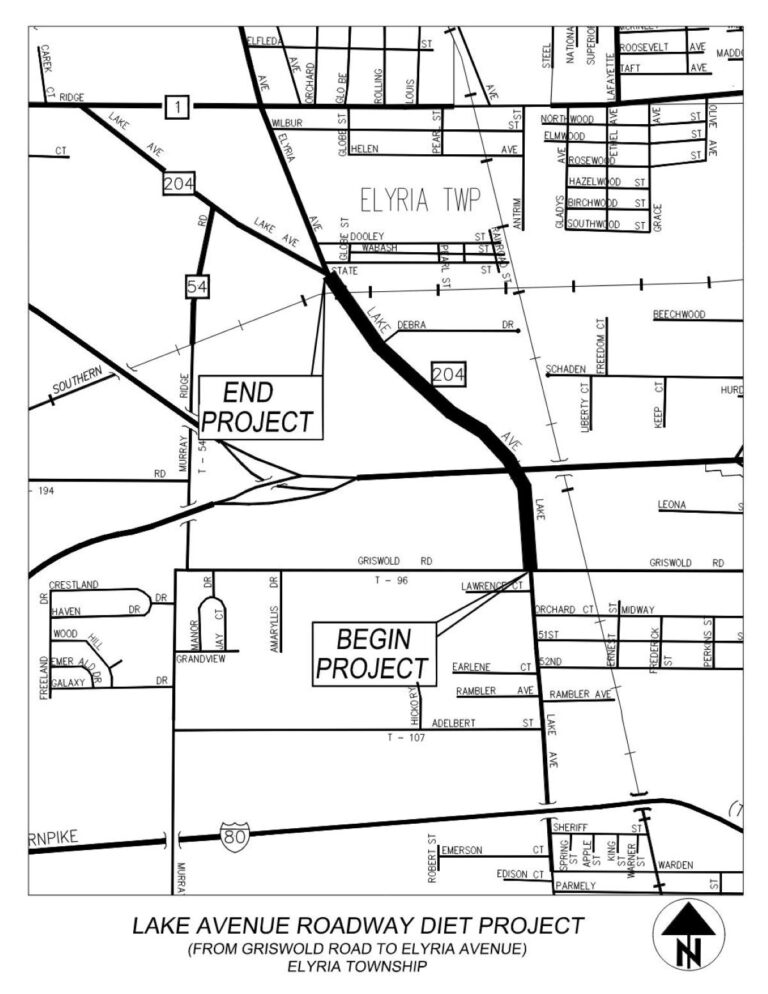Get Ready: Lake Avenue Road Diet Project Begins in Elyria Township