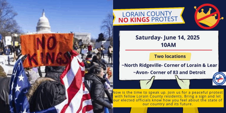 Lorain County Communities Take Part in National “No Kings” Protest Day