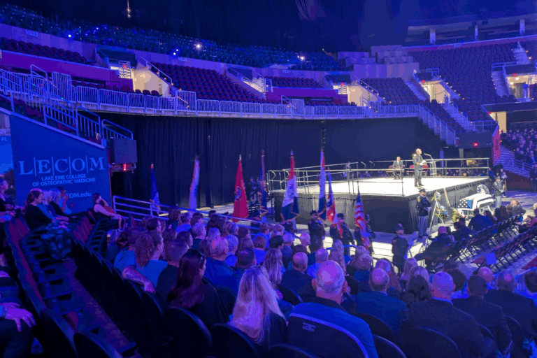 Thousands gather to honor Lorain Police Officer Phillip C. Wagner in public memorial