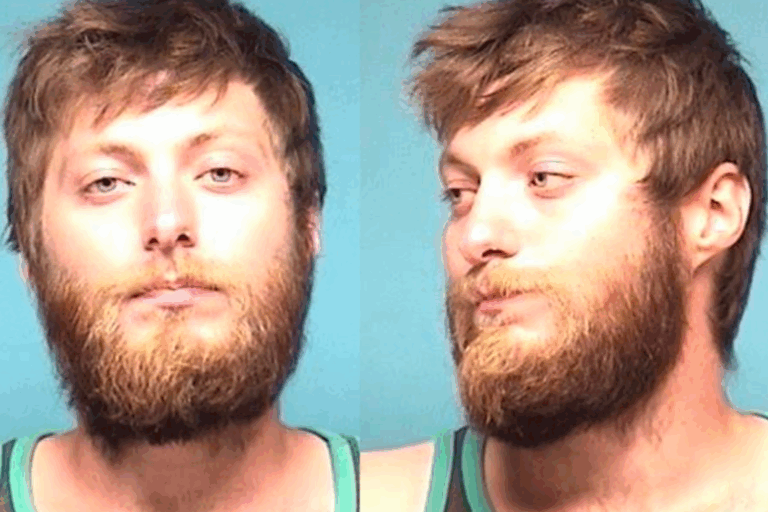 Driver Ignores Police Barricade