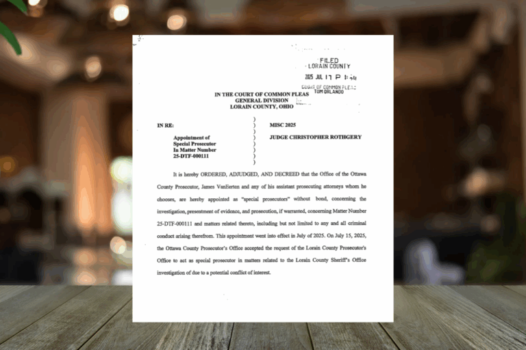 Special Prosecutor Appointed in Ongoing Lorain County Investigation