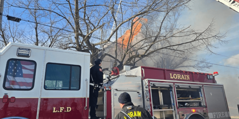 Lorain Crews Battle Two-Story Blaze in Central District