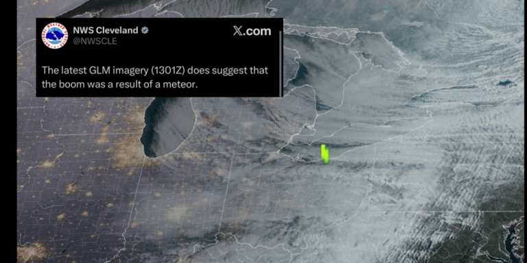 National Weather Service Says Meteor Likely Cause of Northeast Ohio Boom